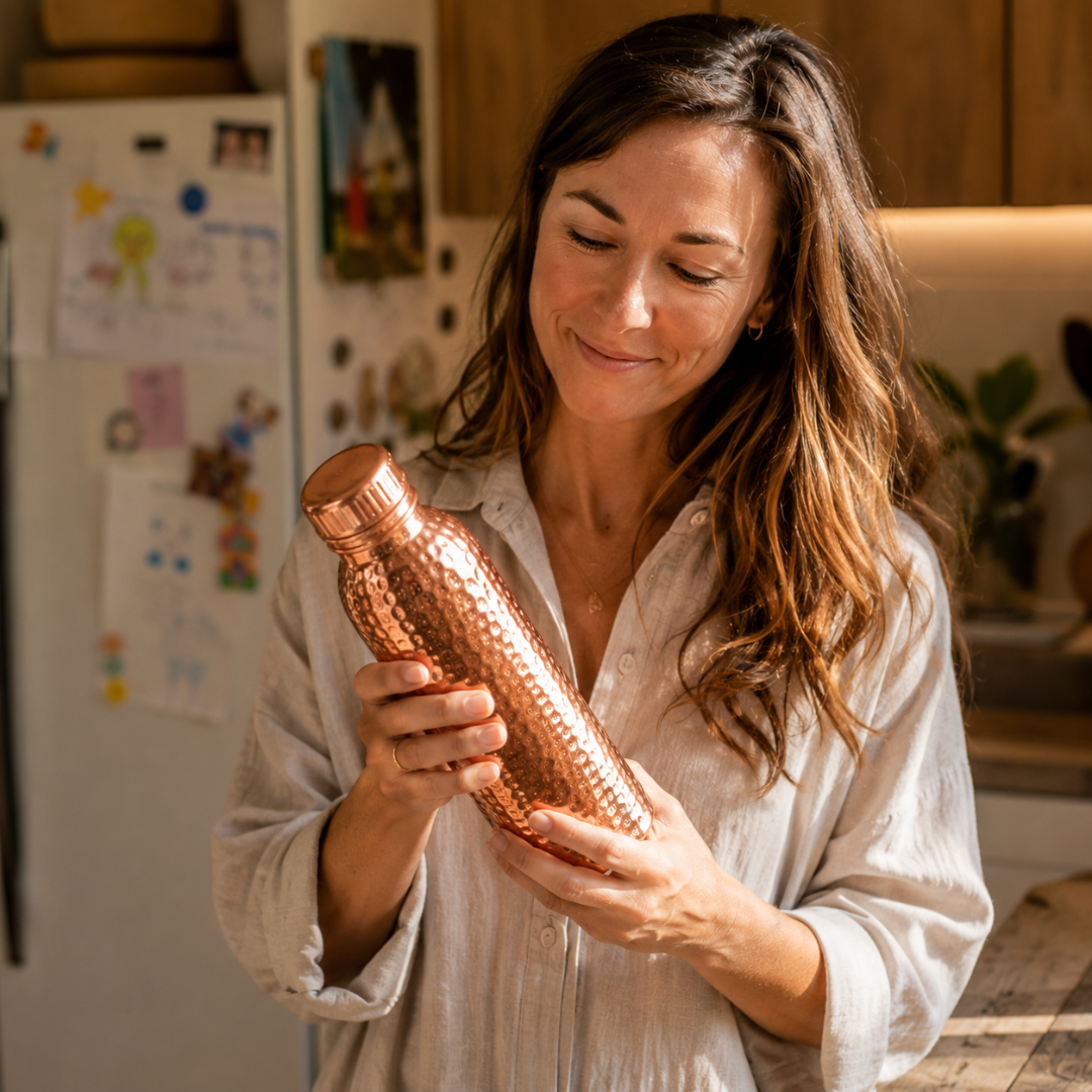 Copperwell™ Hammered Water Bottle