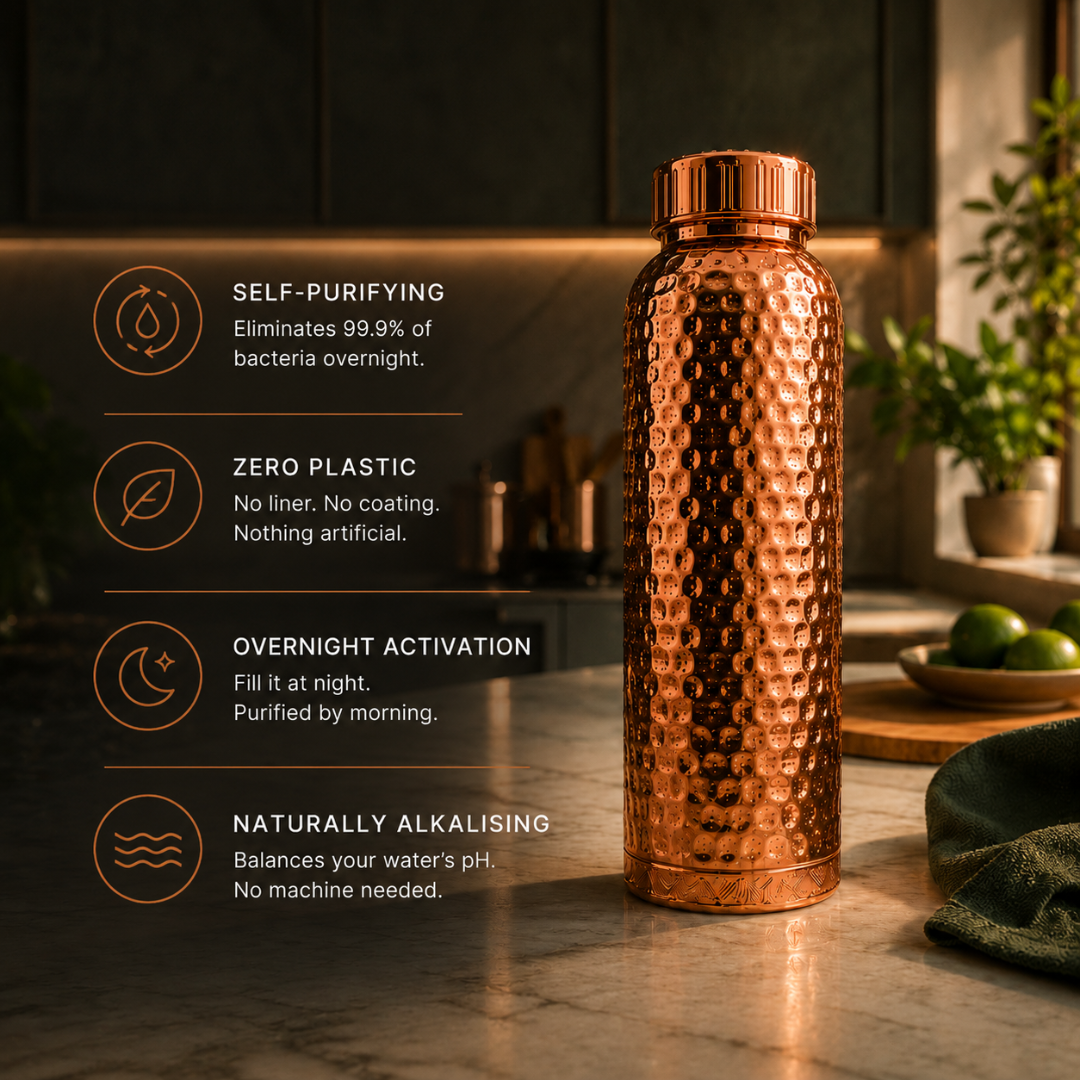 Copperwell™ Hammered Water Bottle