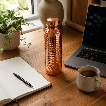 Copperwell™ Hammered Water Bottle